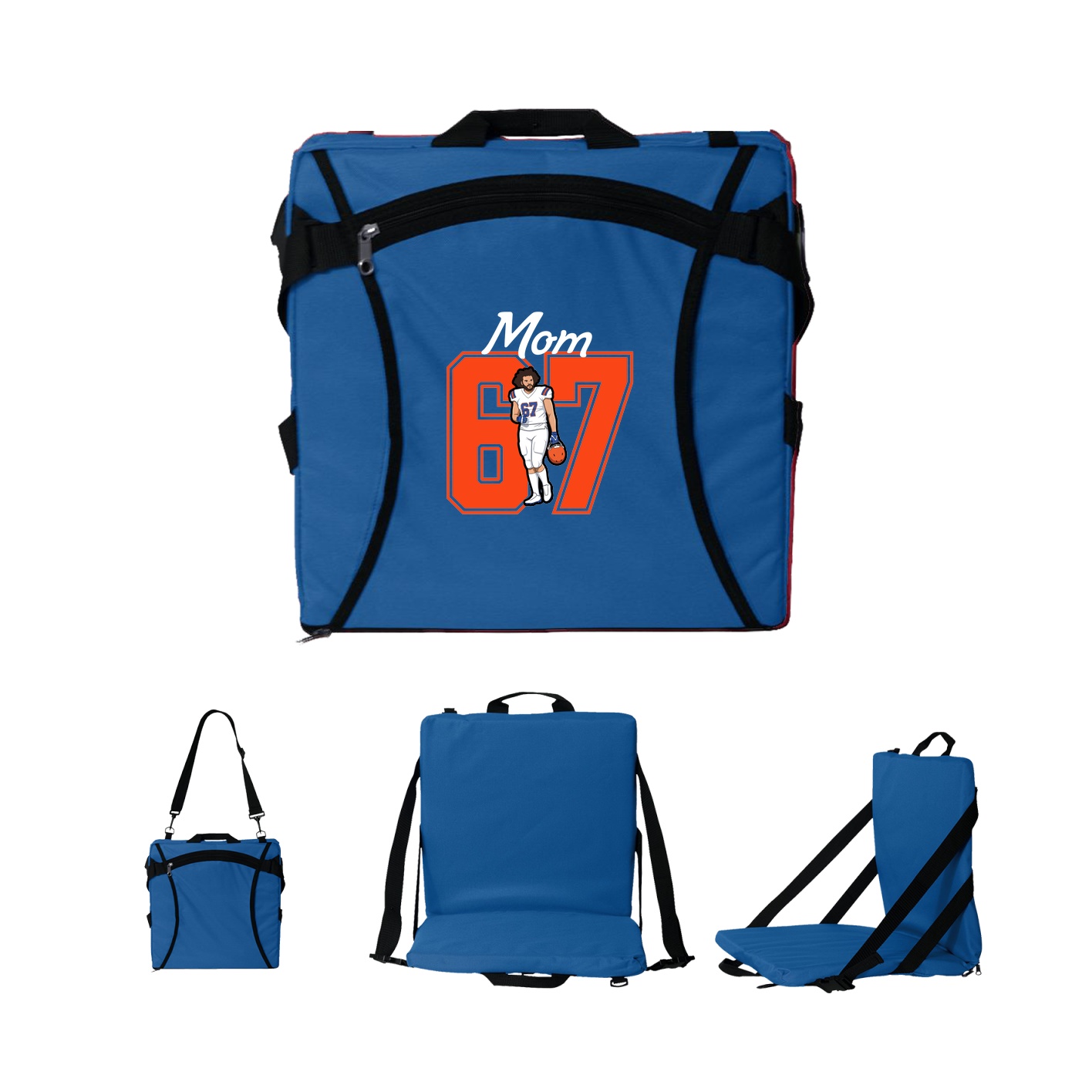 Folding Stadium Seat — Mothers Day Shirsey in Royal