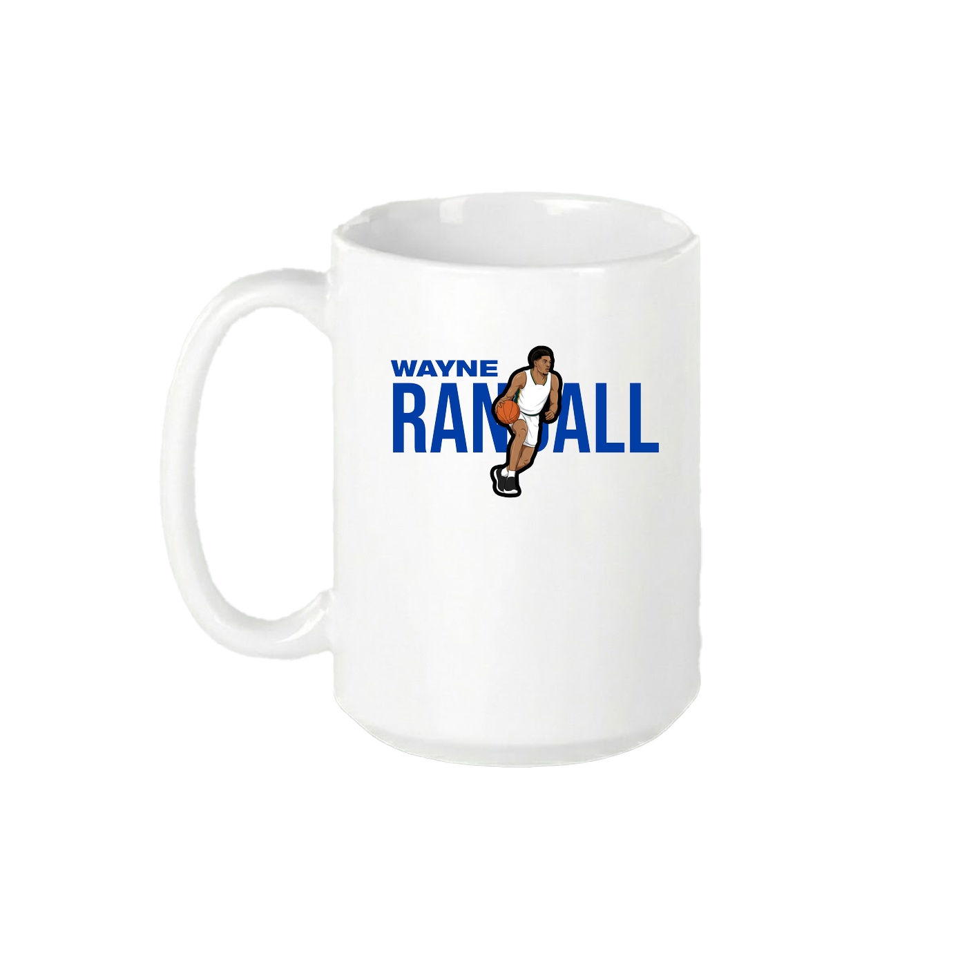 15oz Coffee Mug — Player Name in White