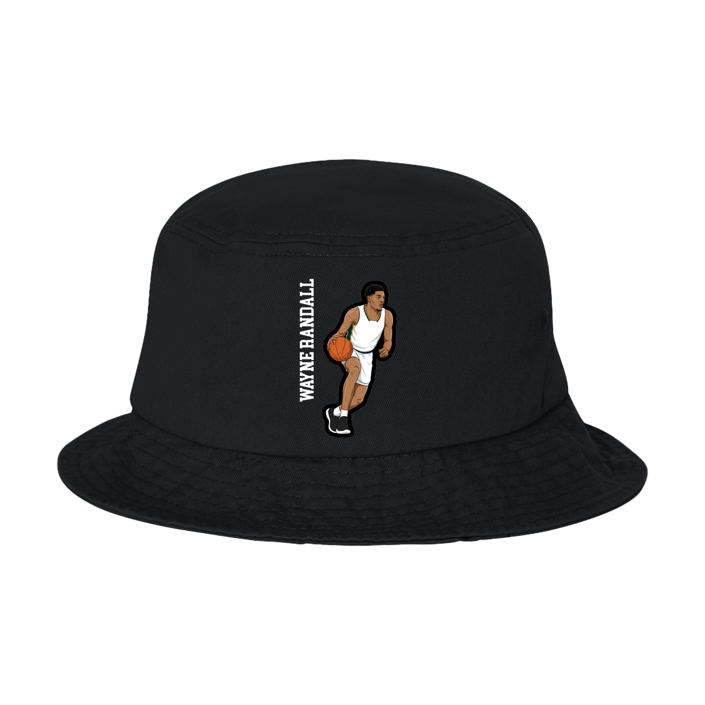 Bucket Cap — Name Vertical in Black