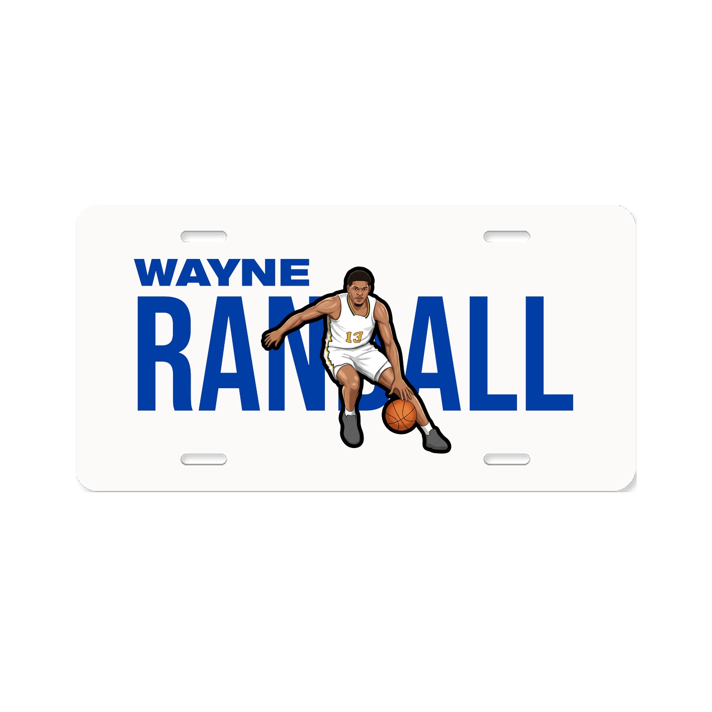License Plate — Player Name in Classic