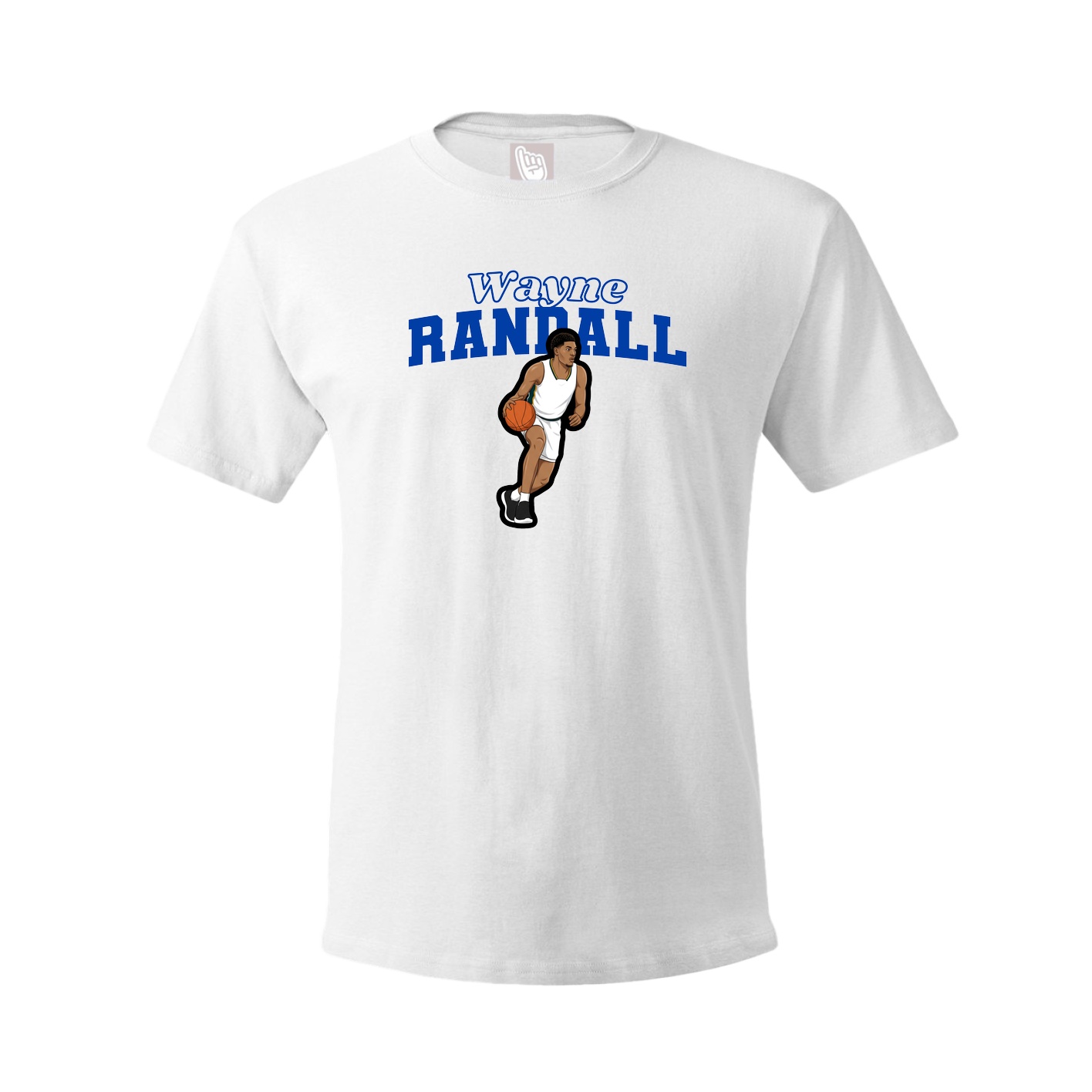 Youth Tee — Name Arch in White
