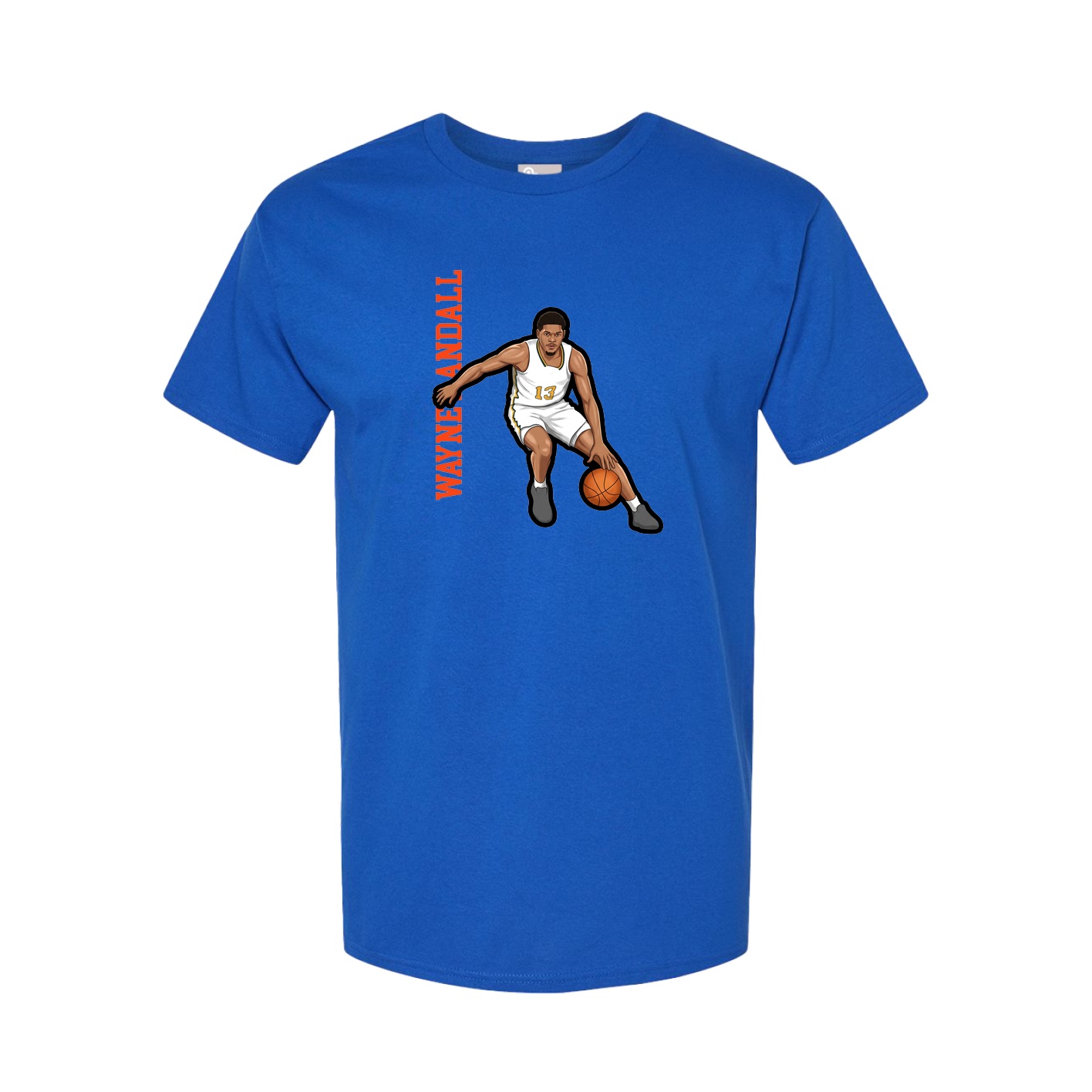 Tee — Name Vertical in Royal