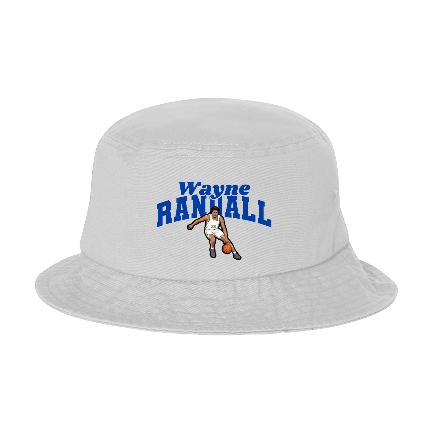 Bucket Cap — Signature Arch in White