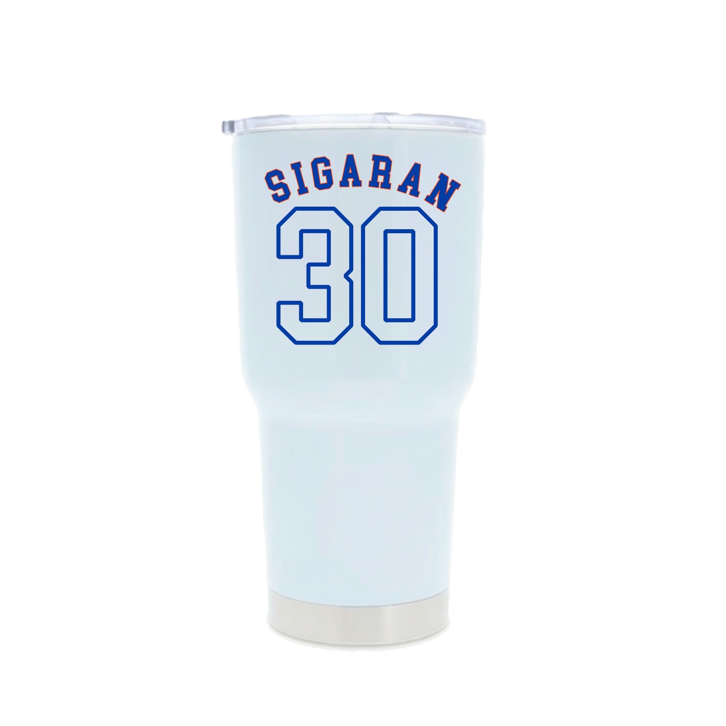 30oz Stainless Steel Tumbler — Shirsey Arch in White