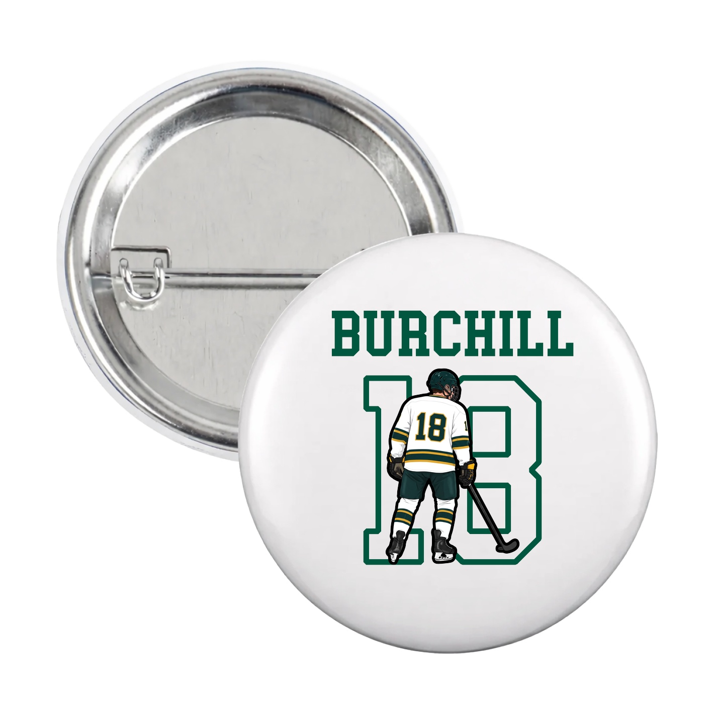 Game Day Button — Shirsey in White
