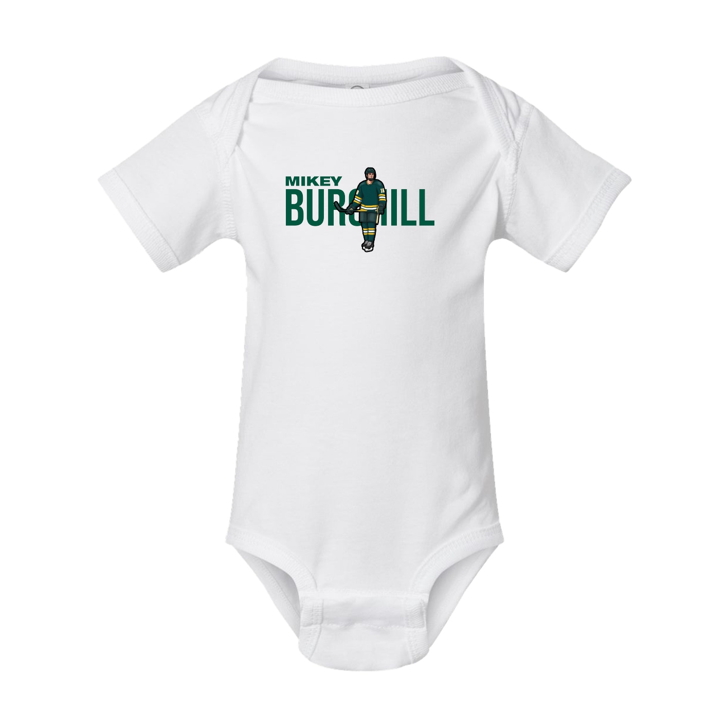 Baby Onesie — Player Name in White