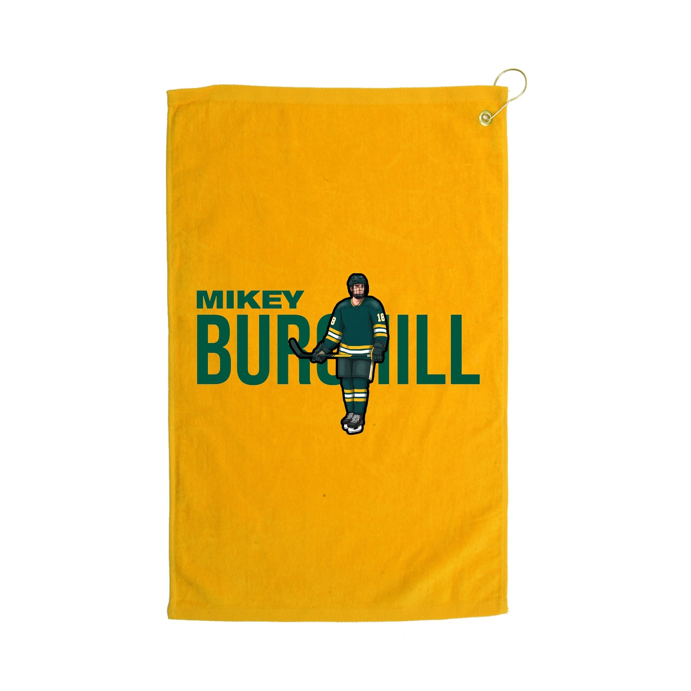 Golf Towel — Player Name in Gold