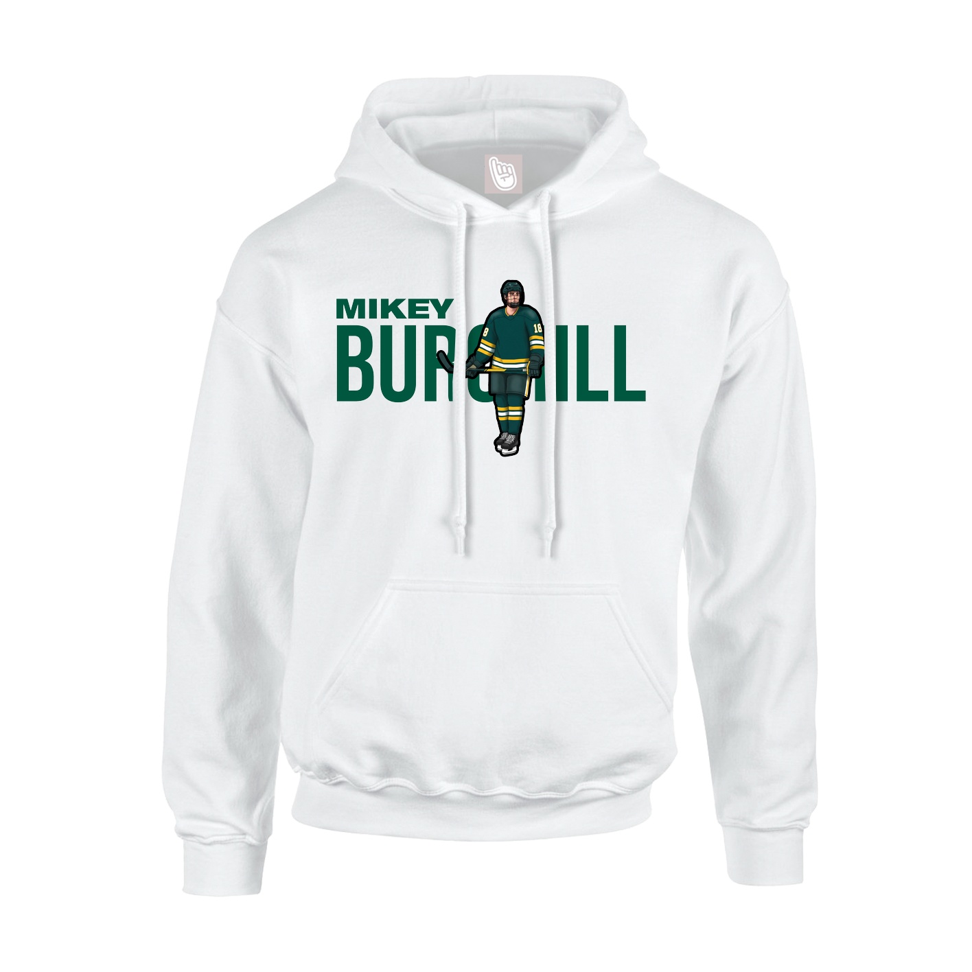 Youth Hoodie — Player Name in White