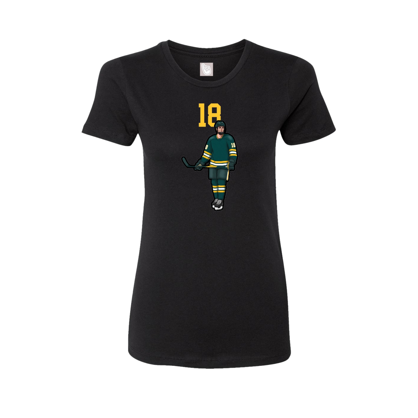 Womens Tee — Number Top in Black