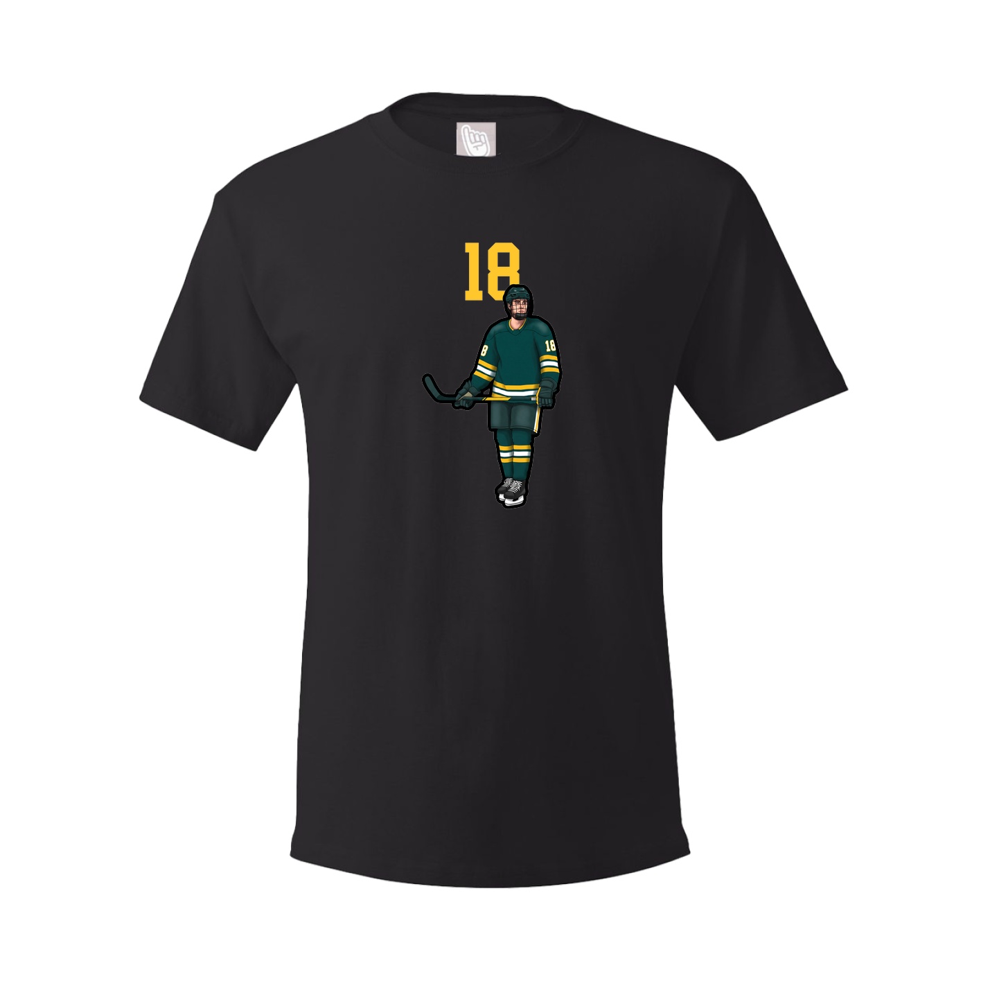 Youth Tee — Number Top in Black