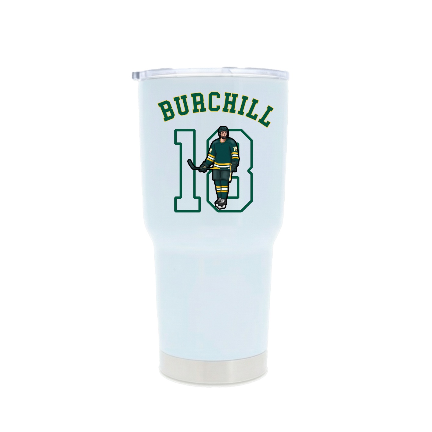 30oz Stainless Steel Tumbler — Shirsey Arch in White