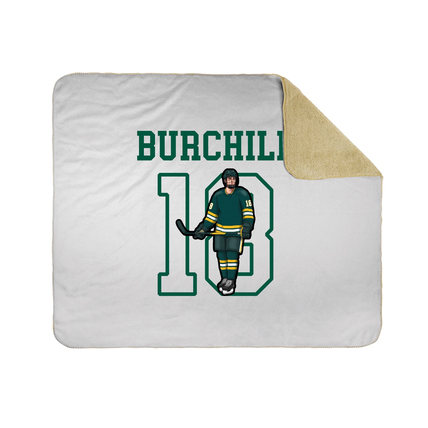 Throw Blanket — Shirsey in White