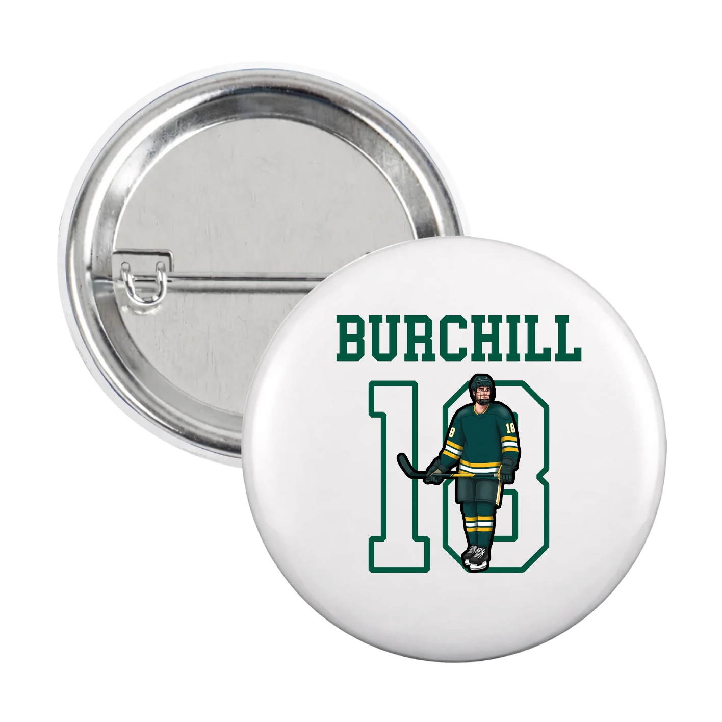 Game Day Button — Shirsey in White