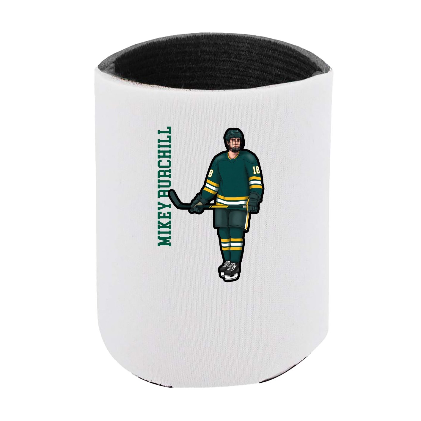 Can Holder — Name Vertical in White