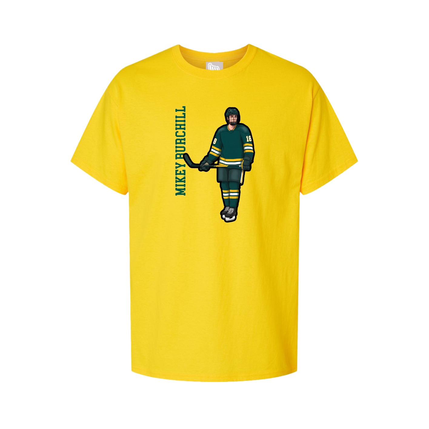 Tee — Name Vertical in Gold