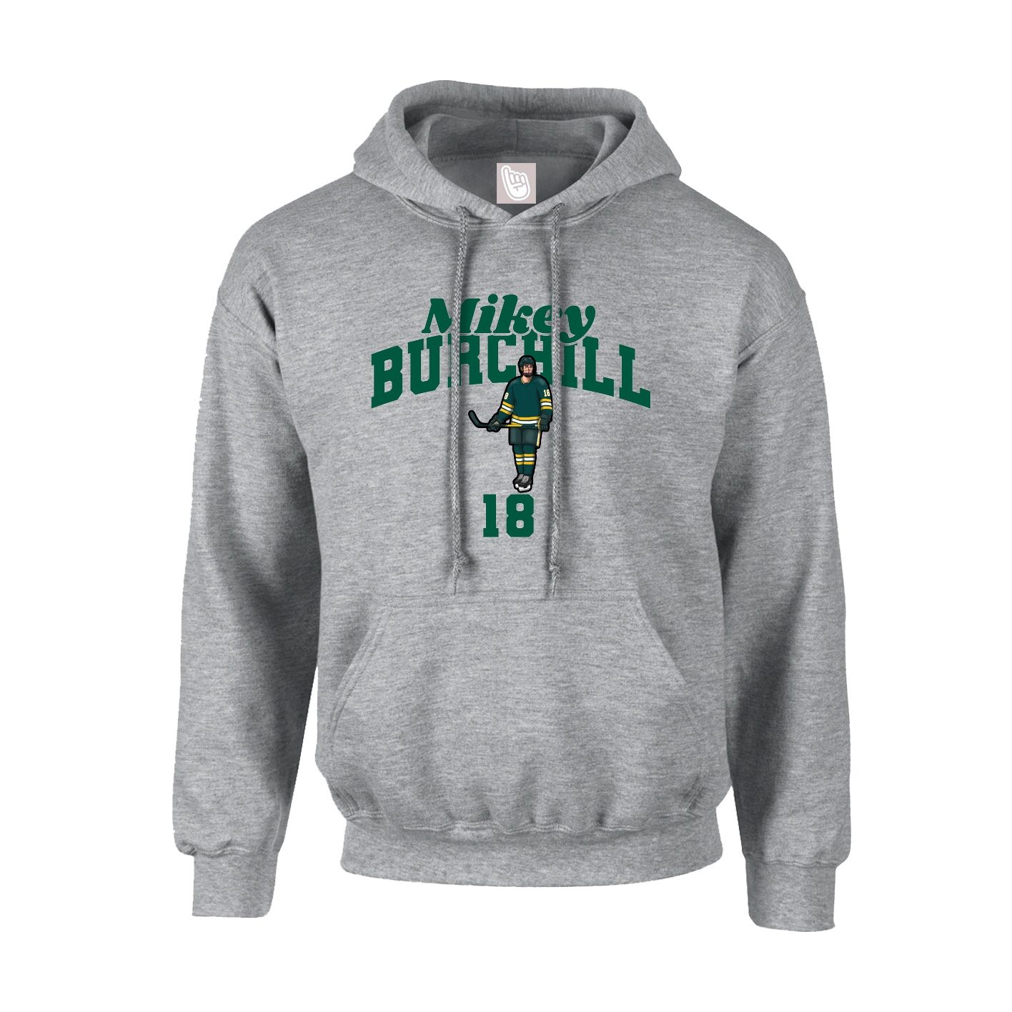 Youth Hoodie — Signature Arch in Grey