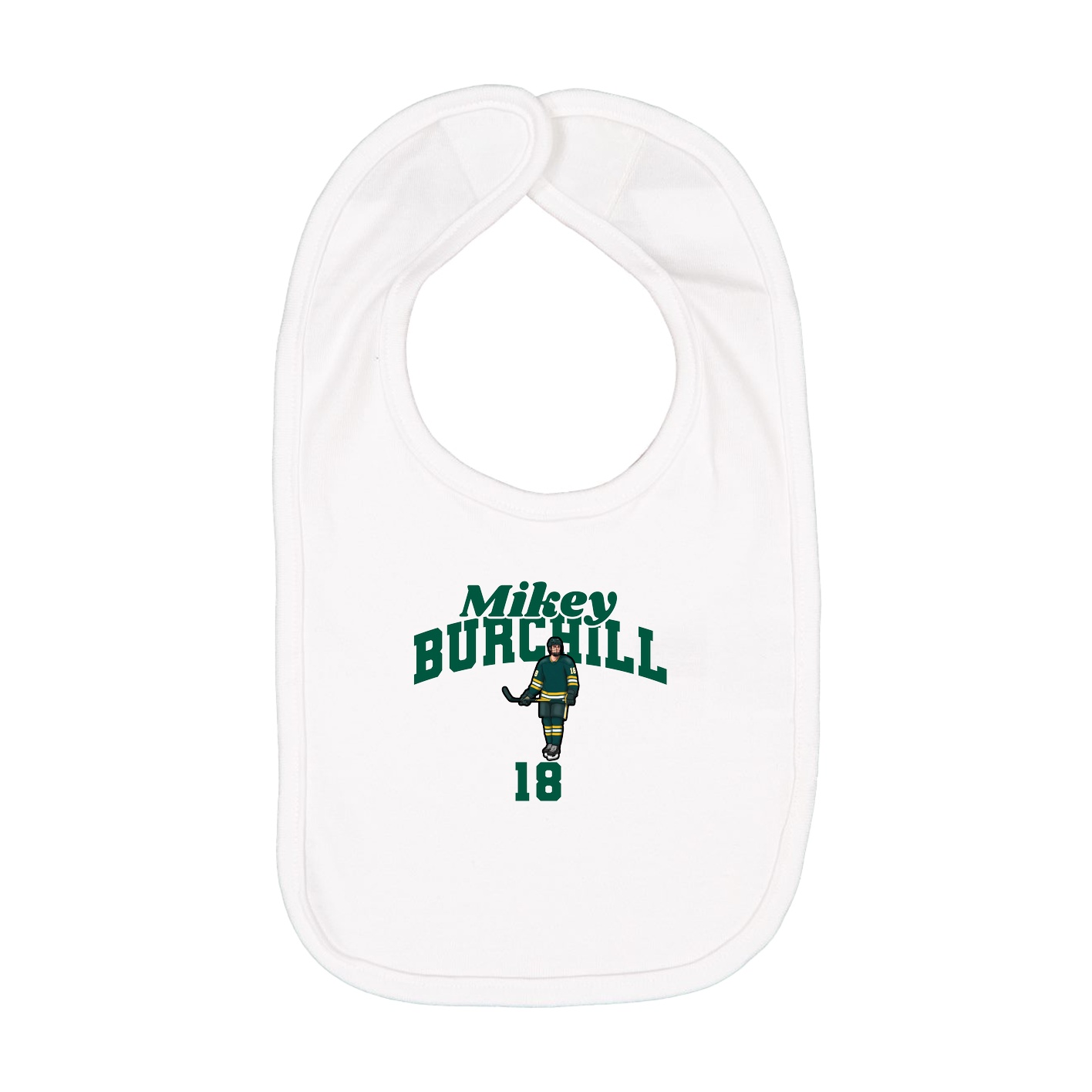 Infant Bib — Signature Arch in White