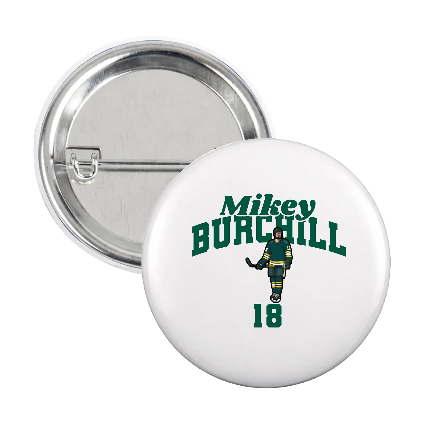 Game Day Button — Signature Arch in White