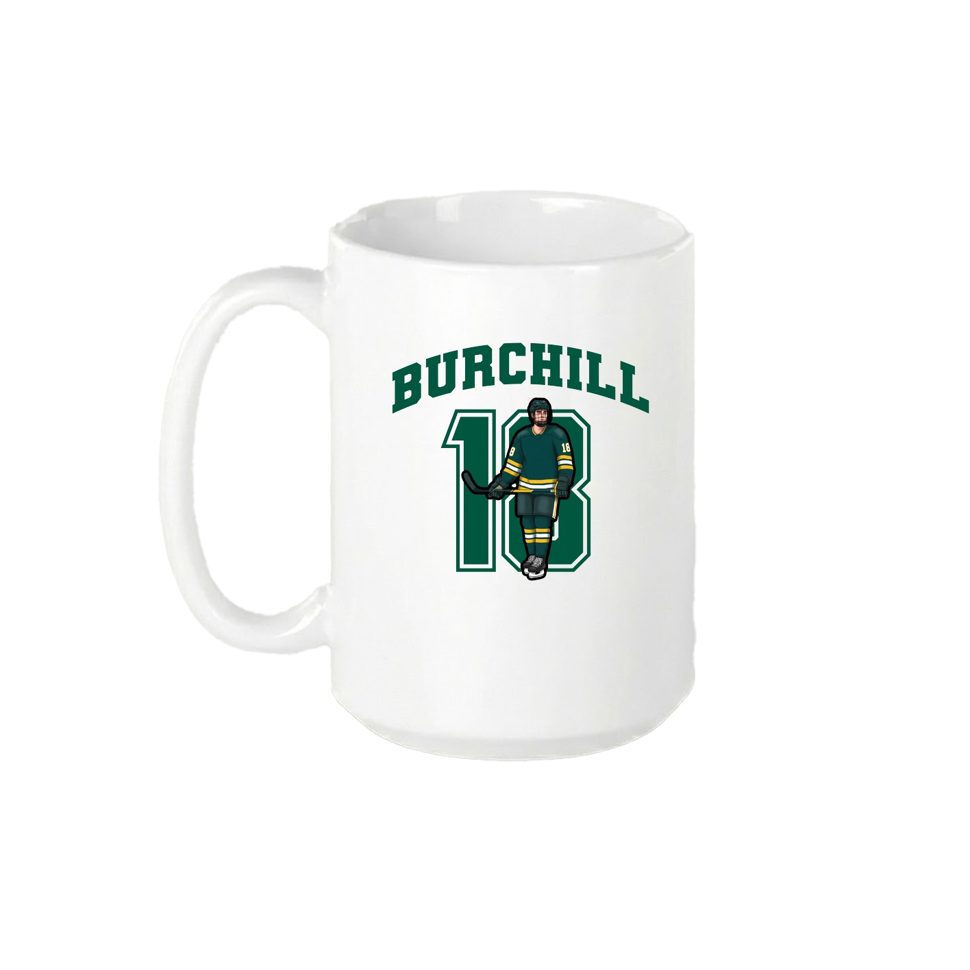 15oz Coffee Mug — Number in White