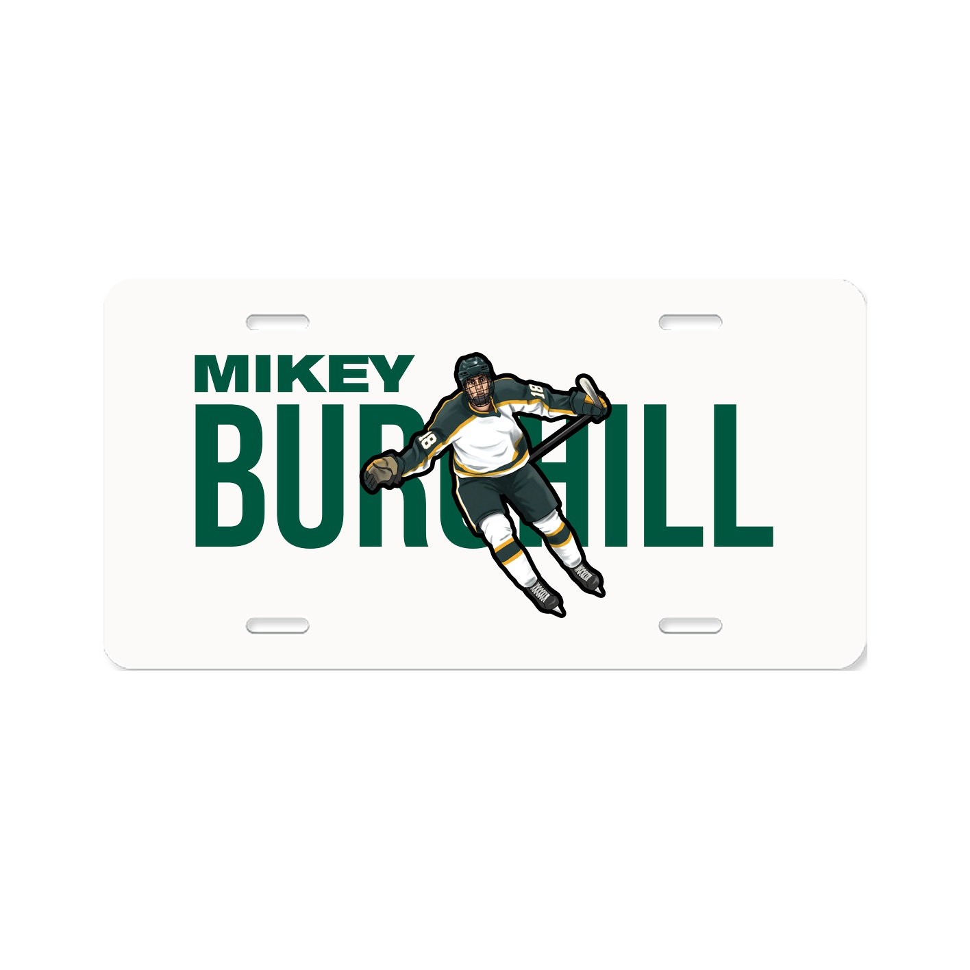 License Plate — Player Name in Classic
