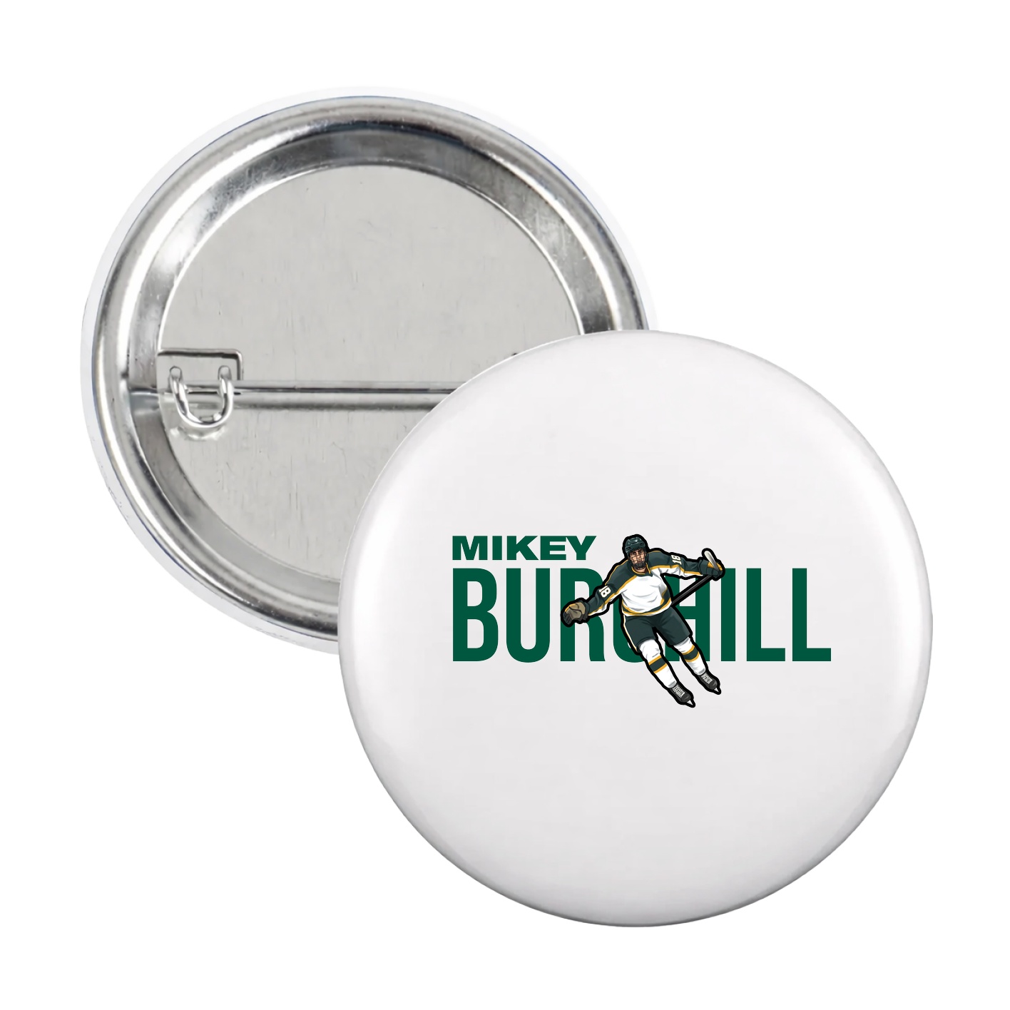 Game Day Button — Player Name in White