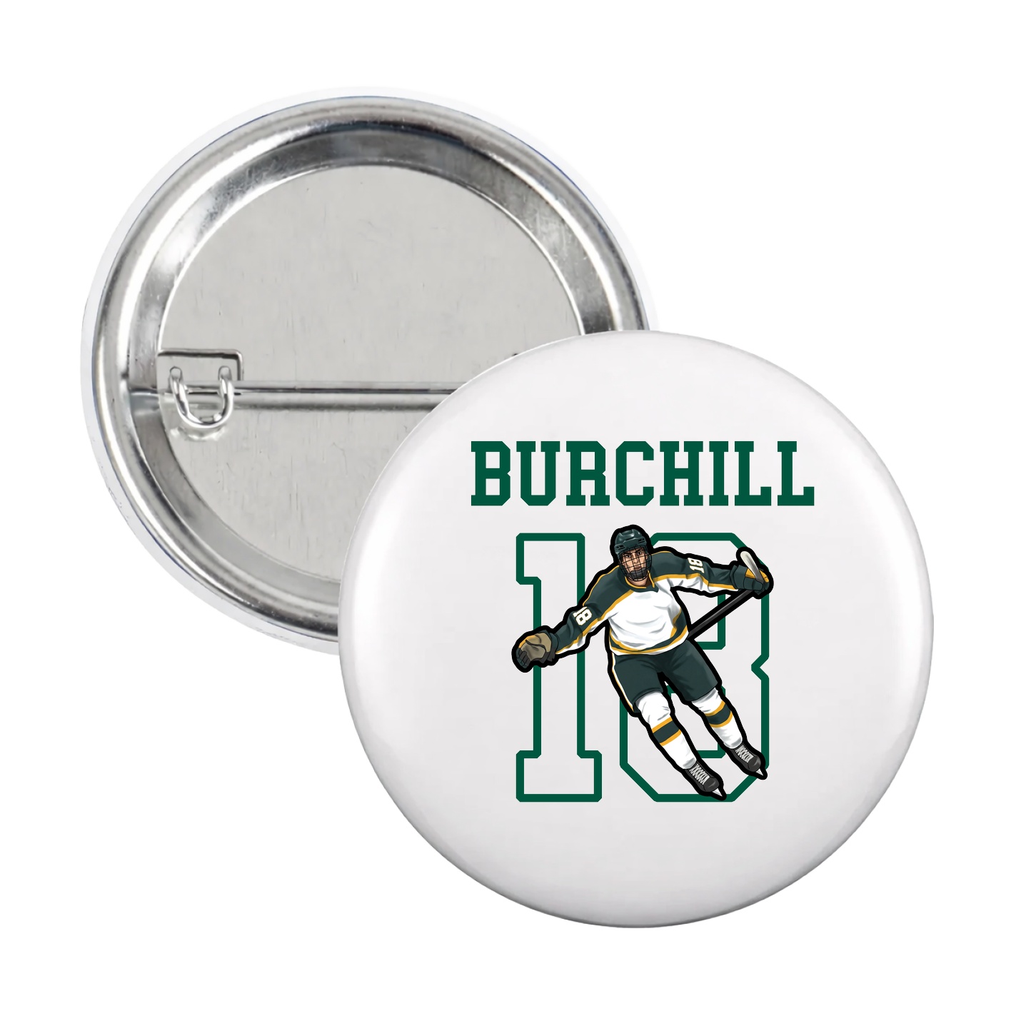 Game Day Button — Shirsey in White