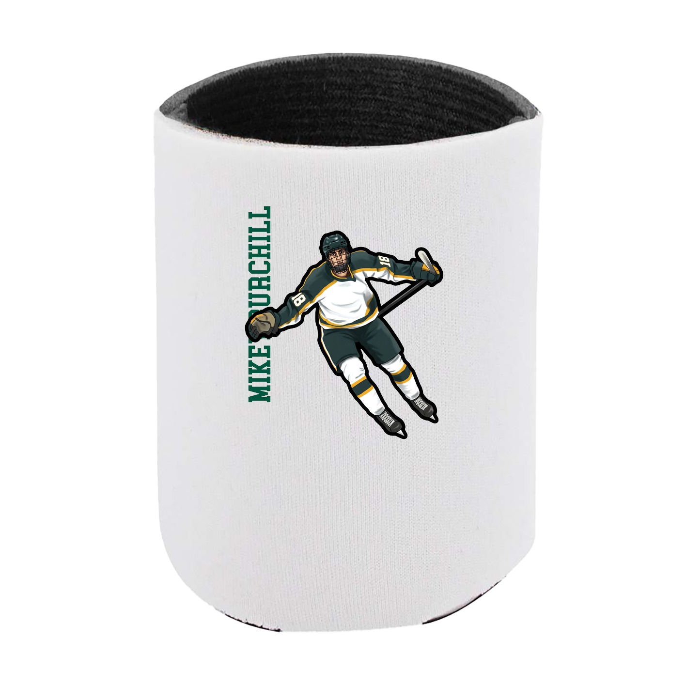 Can Holder — Name Vertical in White