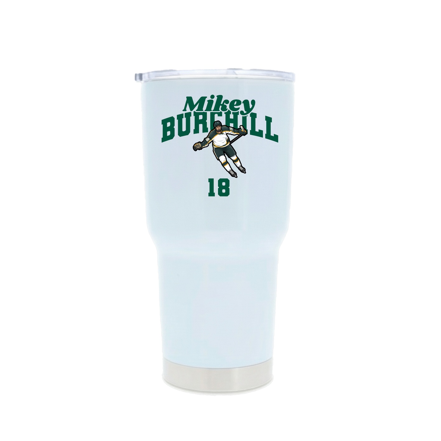 30oz Stainless Steel Tumbler — Signature Arch in White