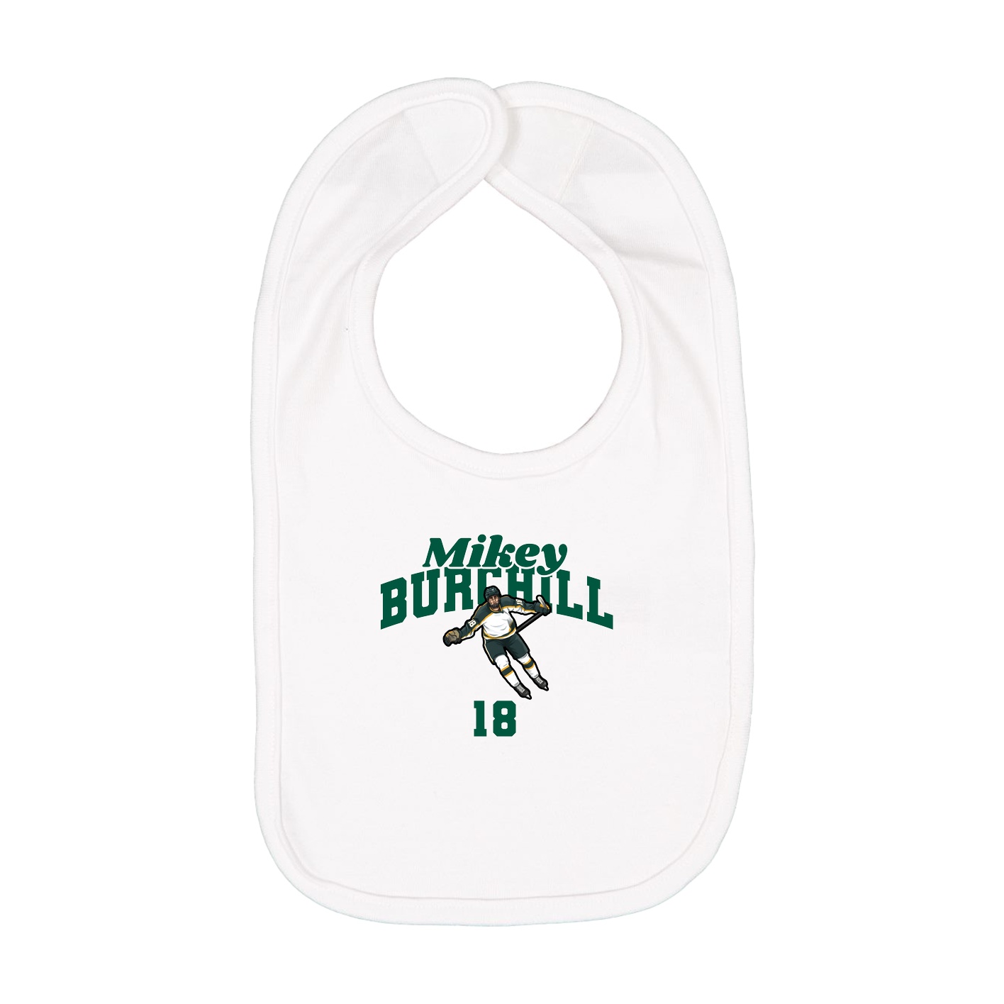Infant Bib — Signature Arch in White