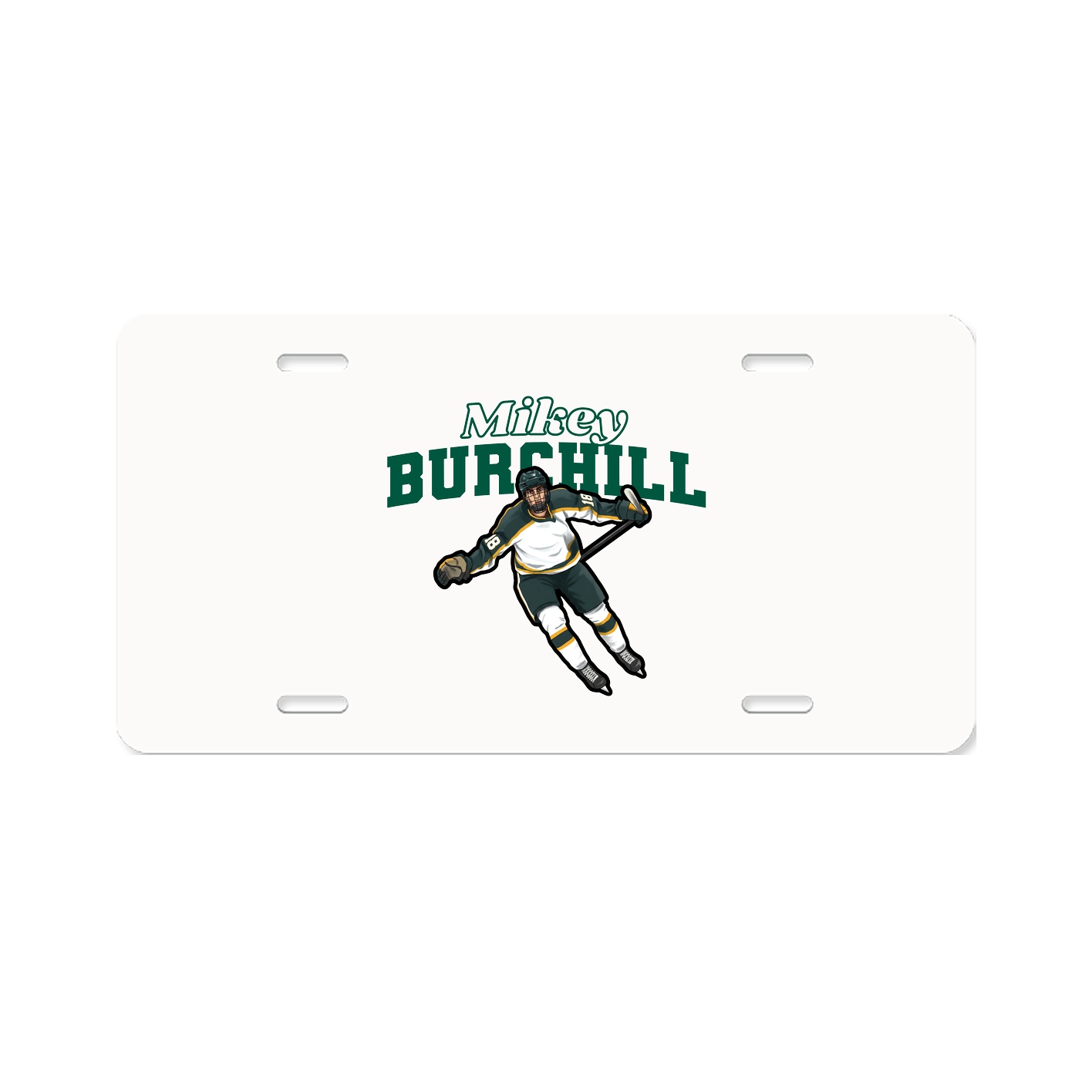 License Plate — Name Arch in Classic