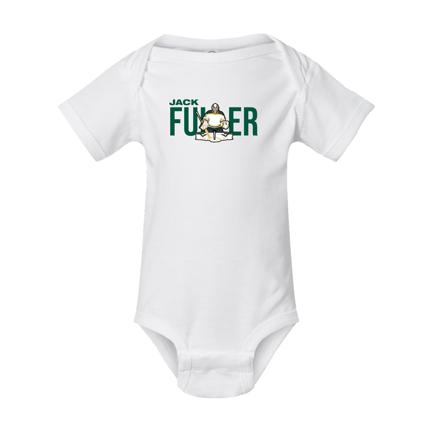 Baby Onesie — Player Name in White