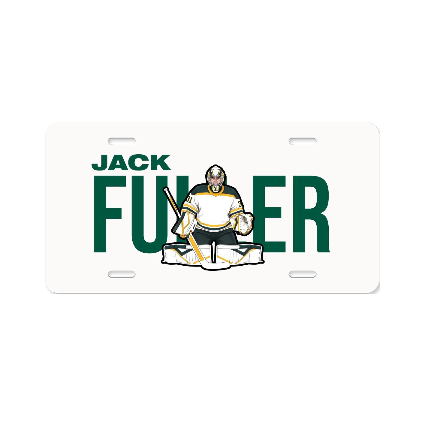 License Plate — Player Name in Classic