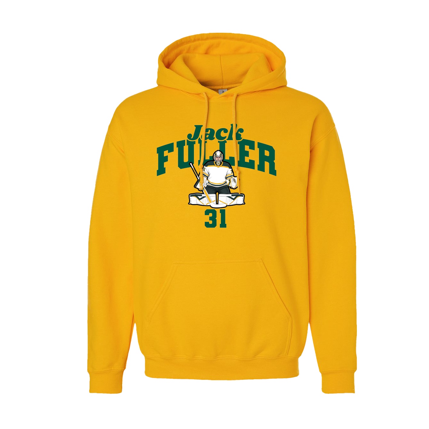 Youth Hoodie — Signature Arch in Gold