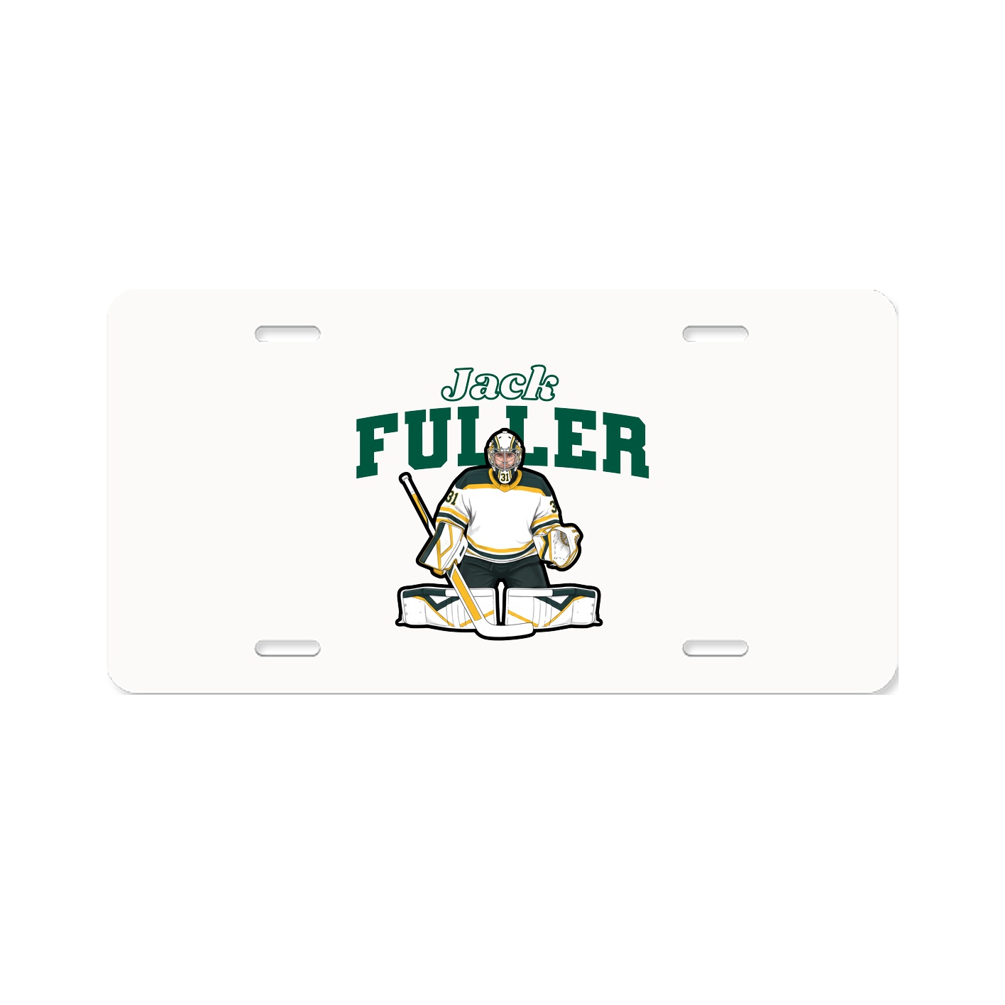 License Plate — Name Arch in Classic