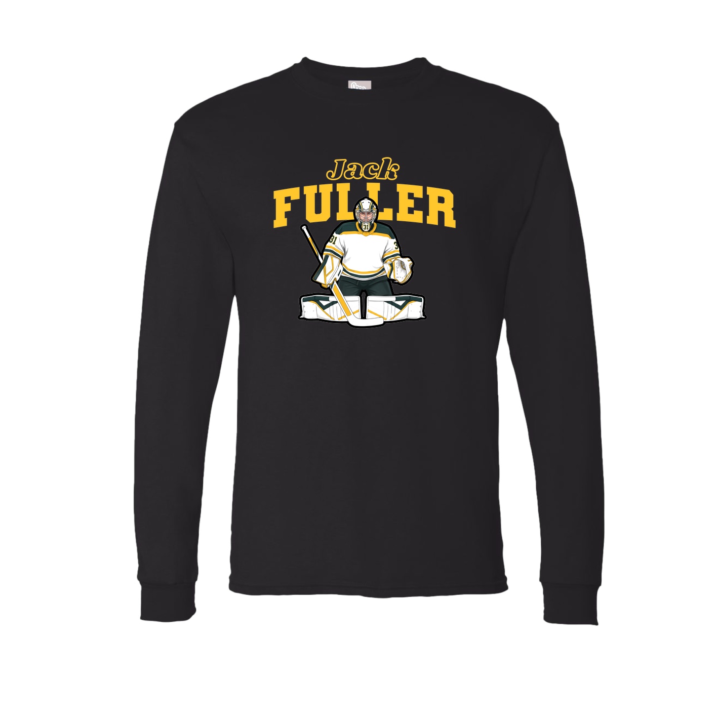 Long Sleeve Tee — Name Arch in Black