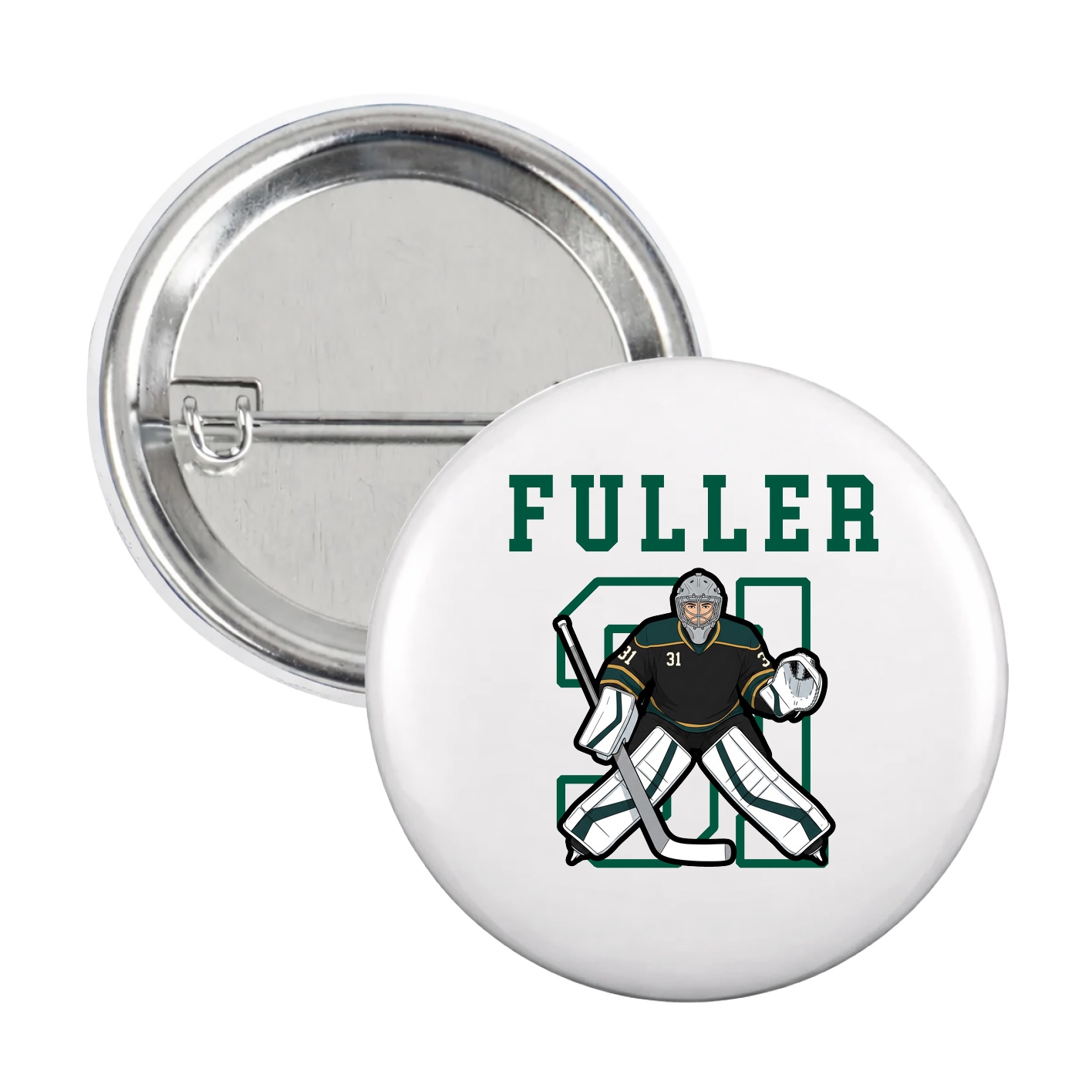 Game Day Button — Shirsey in White