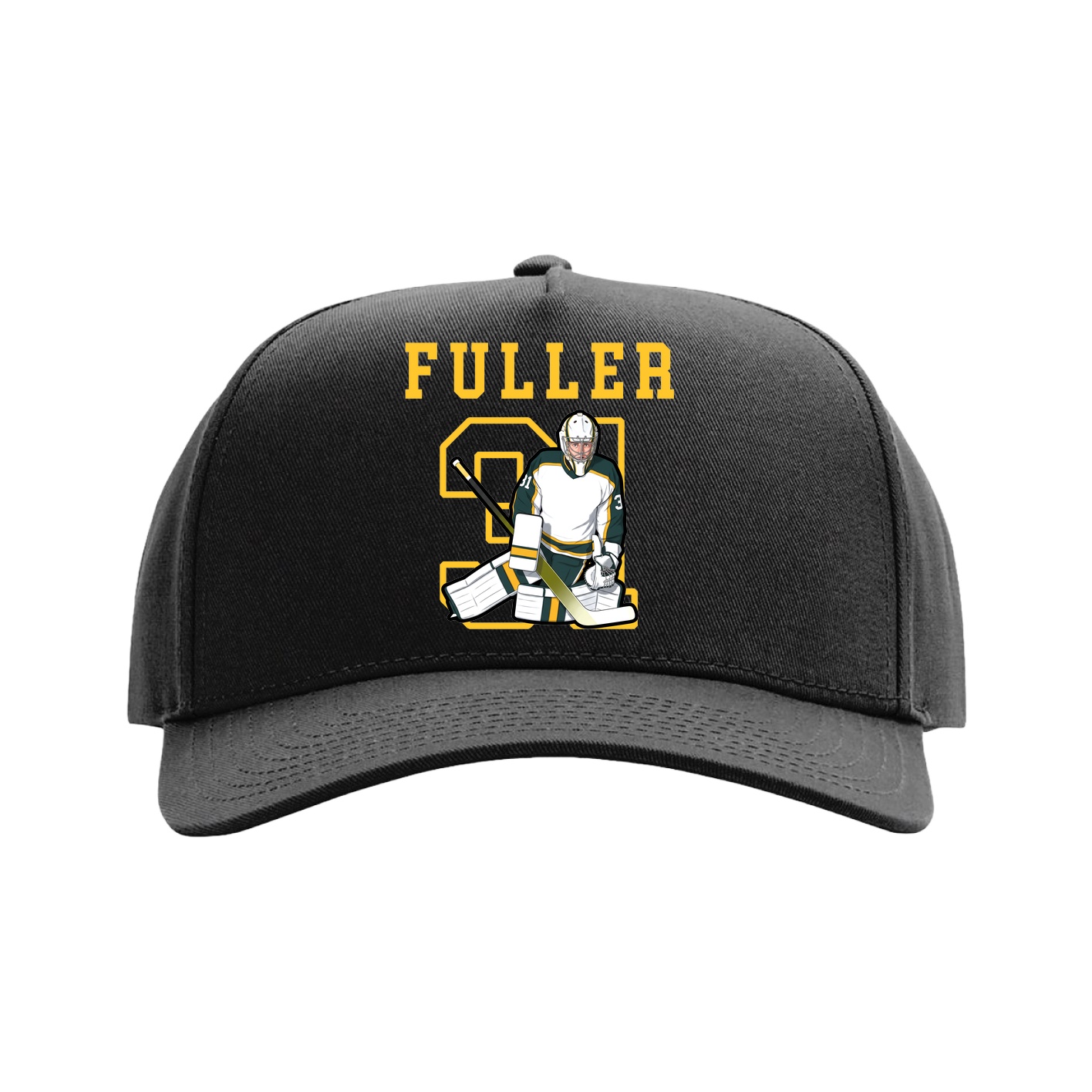 Full Fabric Five-Panel Champ Cap — Shirsey in Black