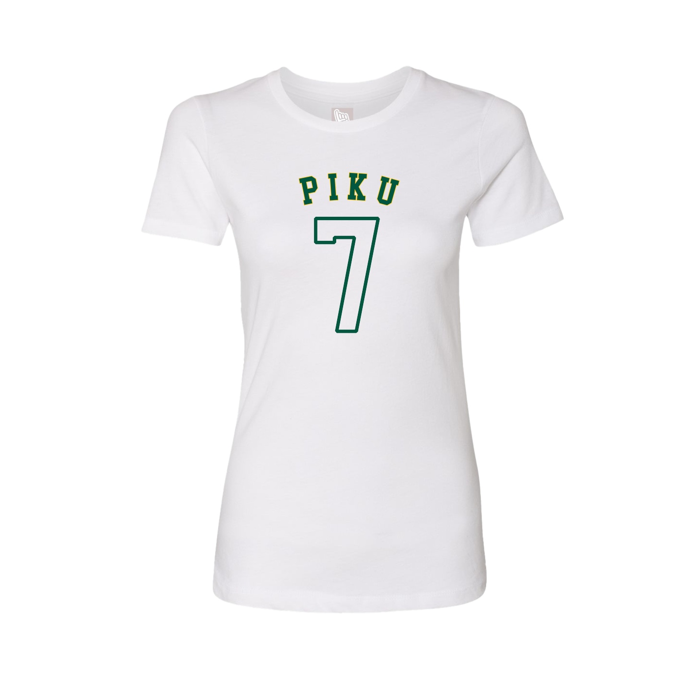 Fitted Women's Tee — Shirsey Arch in White
