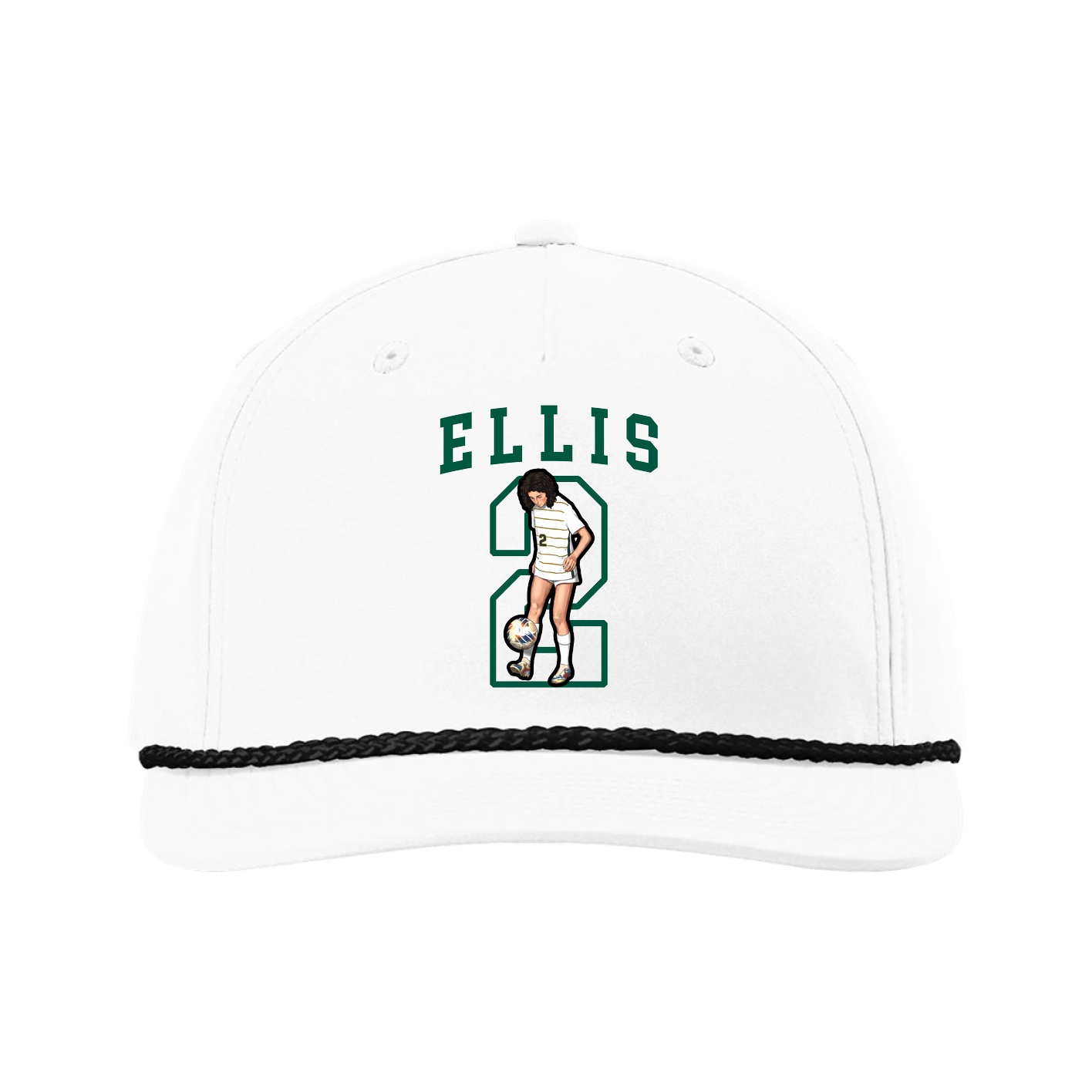 Five-Panel Classic Rope Cap — Shirsey in White