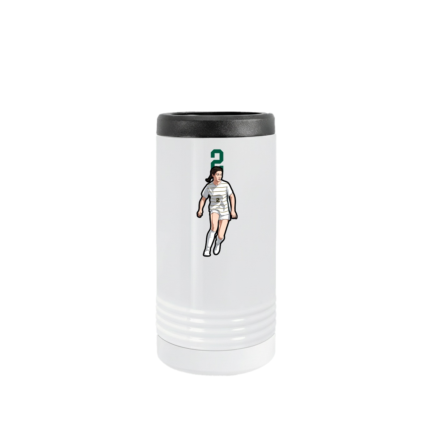Slim Beverage Holder — Number Top in White