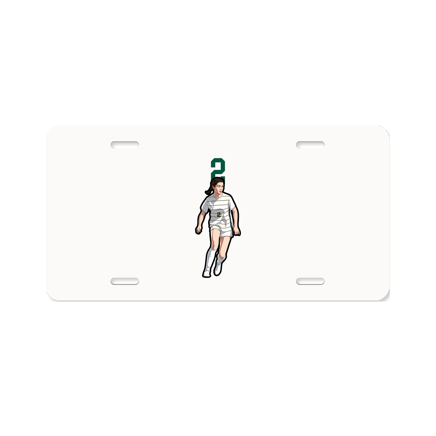 License Plate — Number Top in Classic