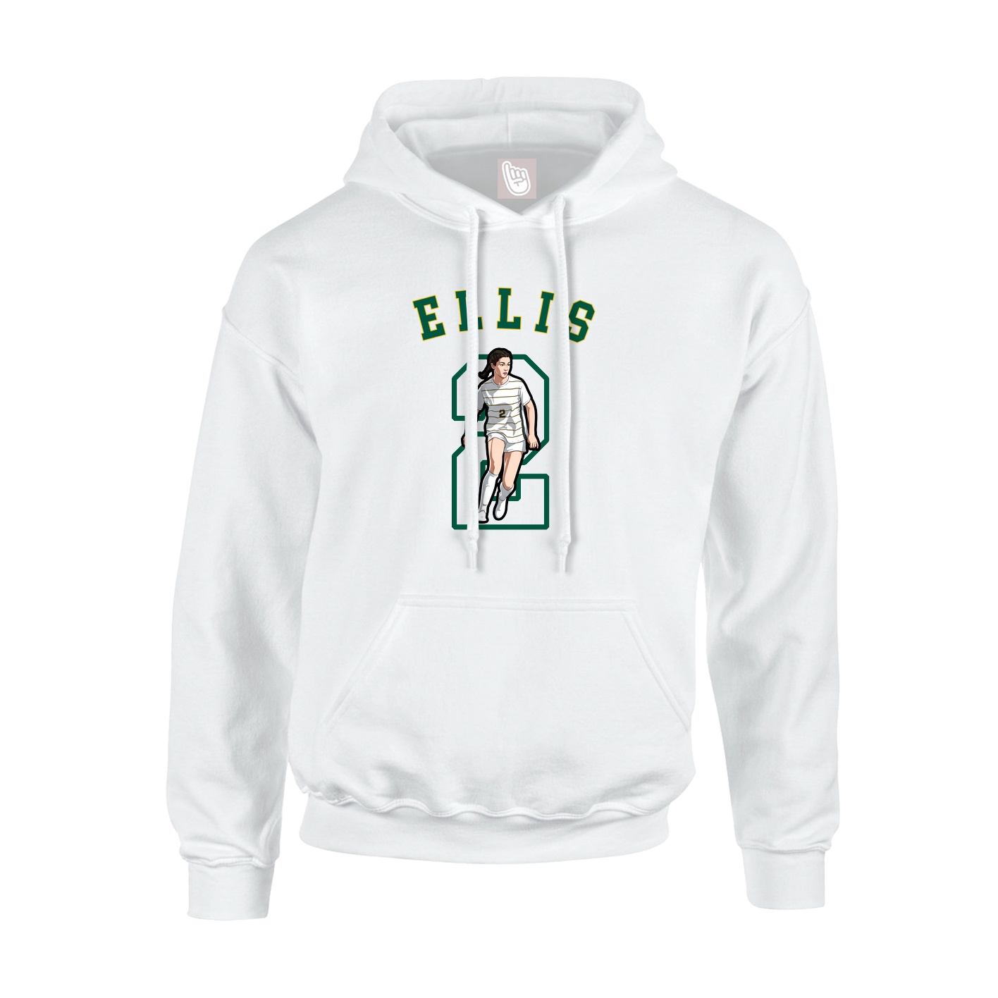 Youth Hoodie — Shirsey Arch in White