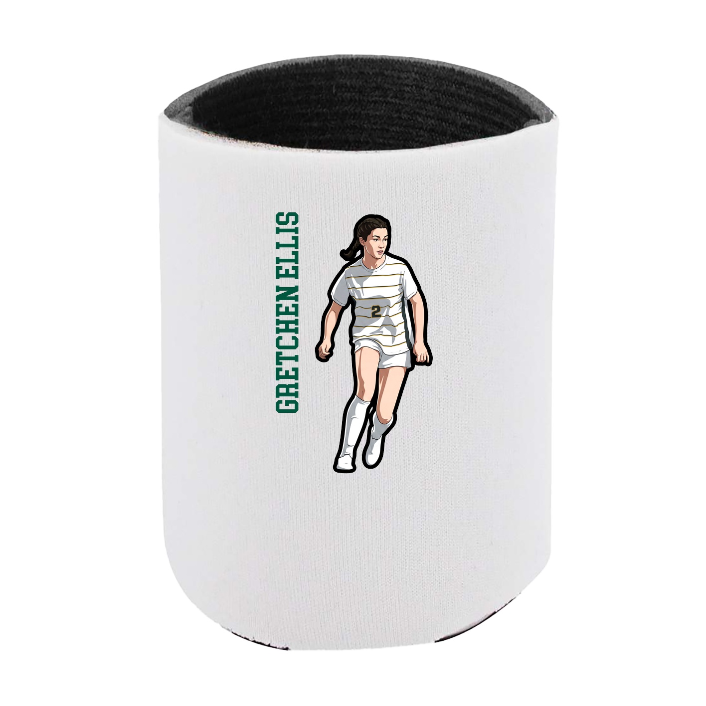 Can Holder — Name Vertical in White