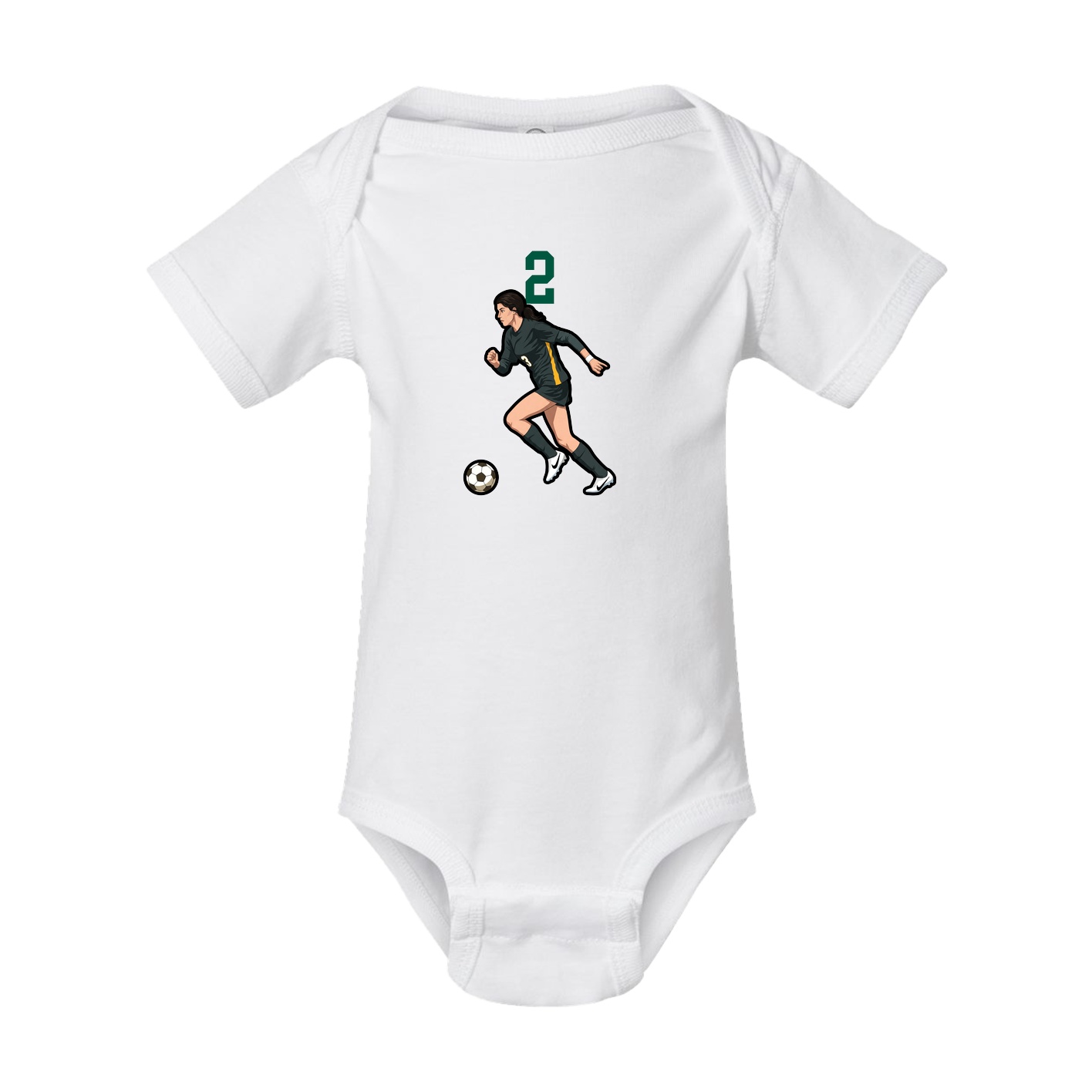 Baby Onesie — Number Top in White