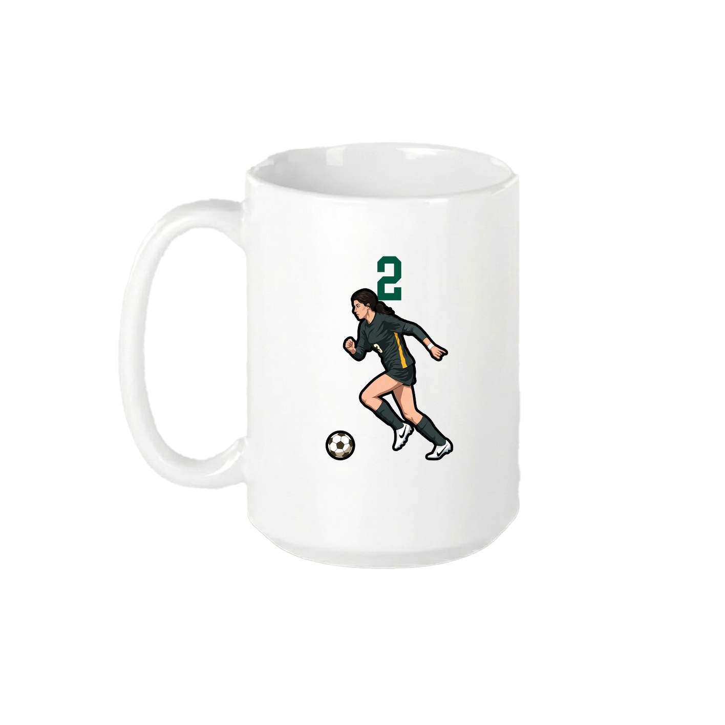 15oz Coffee Mug — Number Top in White