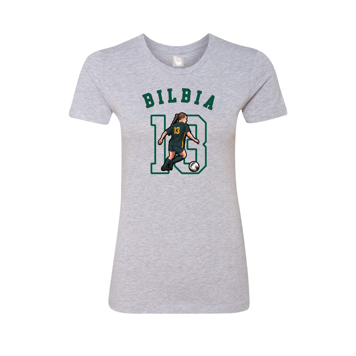 Fitted Women's Tee — Shirsey Arch in Grey