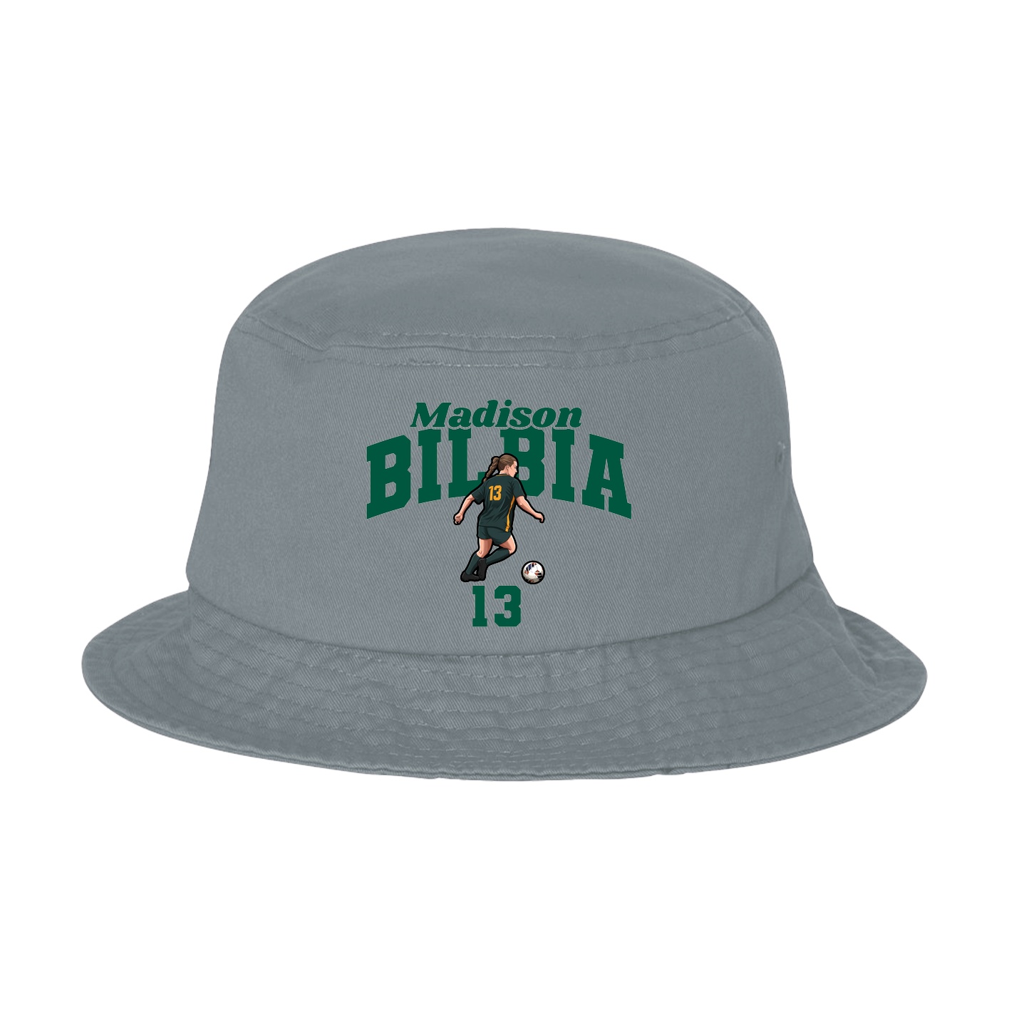 Bucket Cap — Signature Arch in Grey