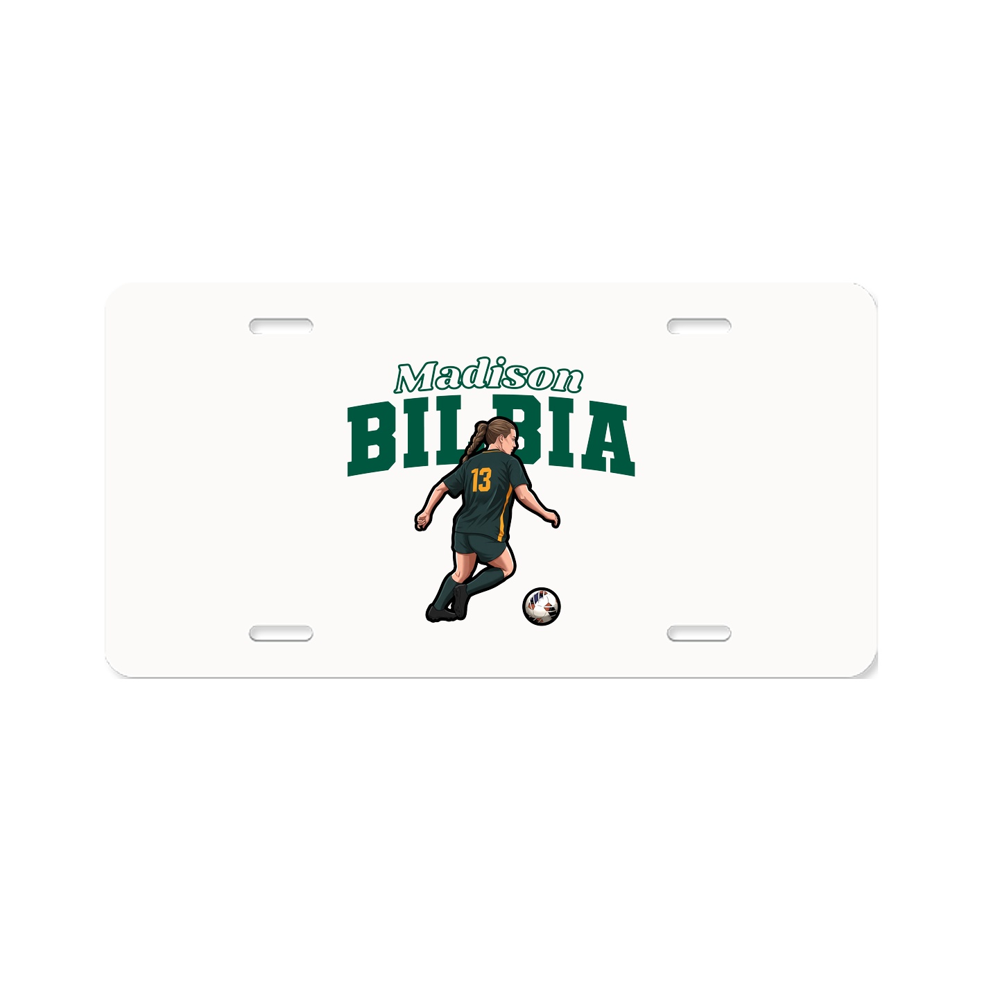 License Plate — Name Arch in Classic