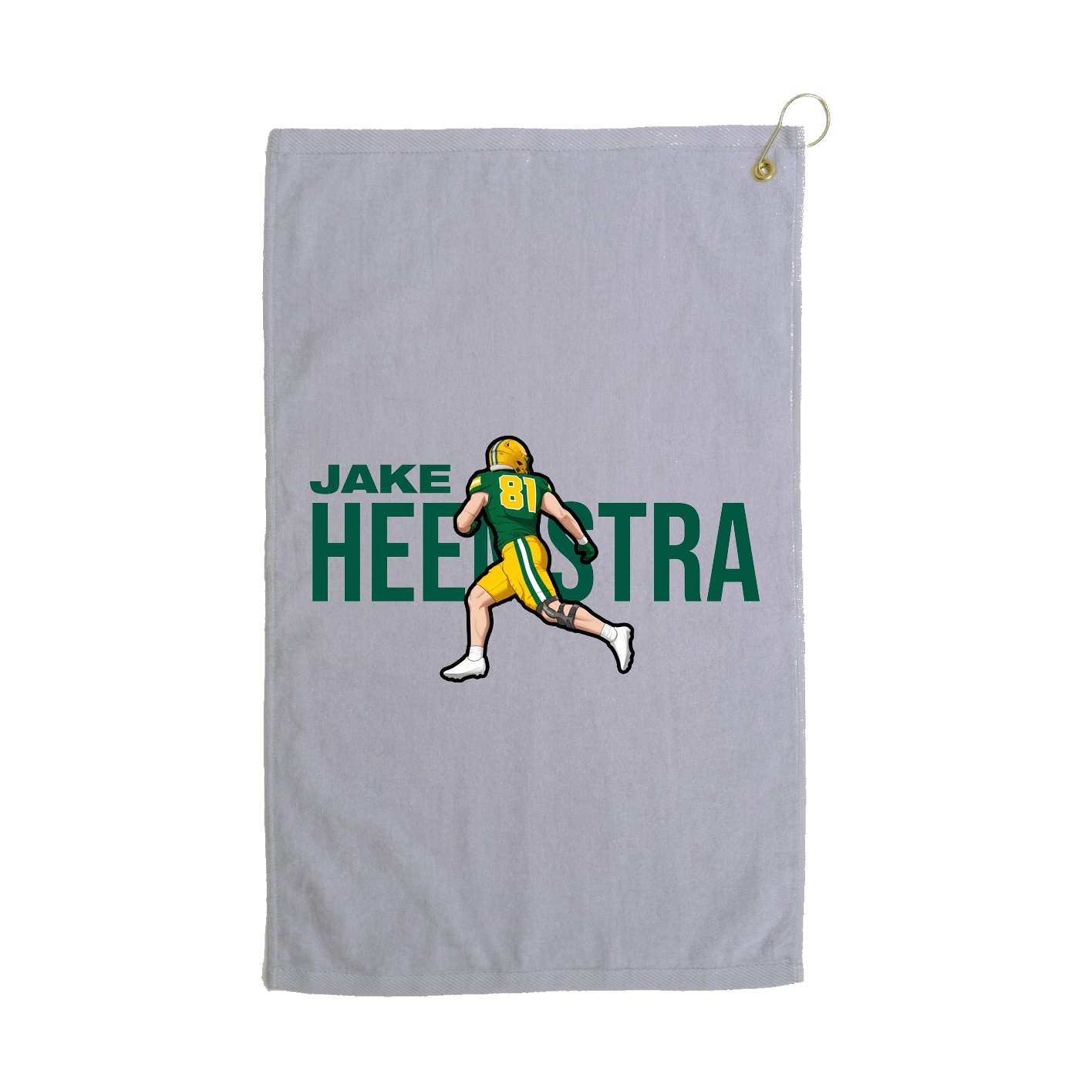 Golf Towel — Player Name in Grey