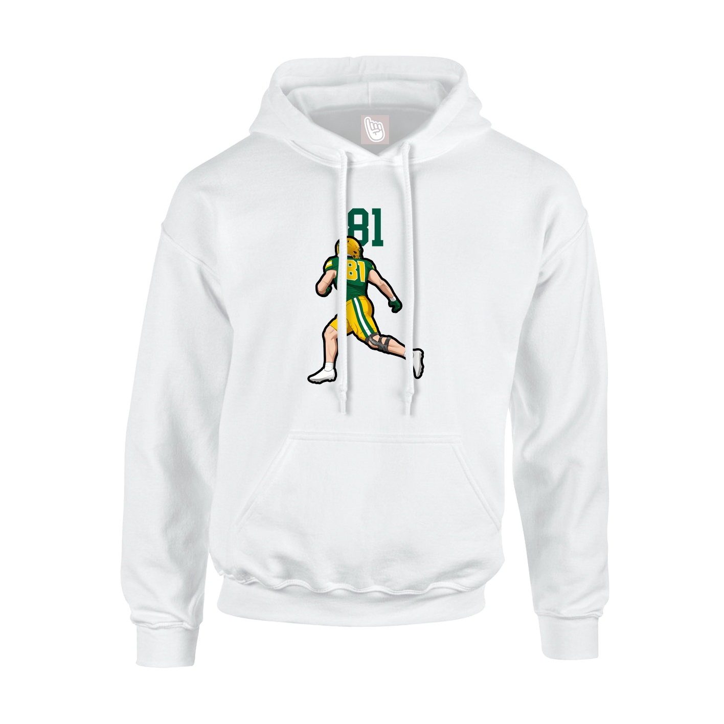 Hoodie — Number Top in White